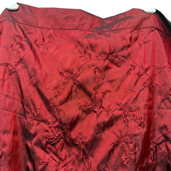 Rodeo Home Embroidered Pillowcases Set of 2 Burgundy Red Pillow Standard Shams - Picture 3 of 13